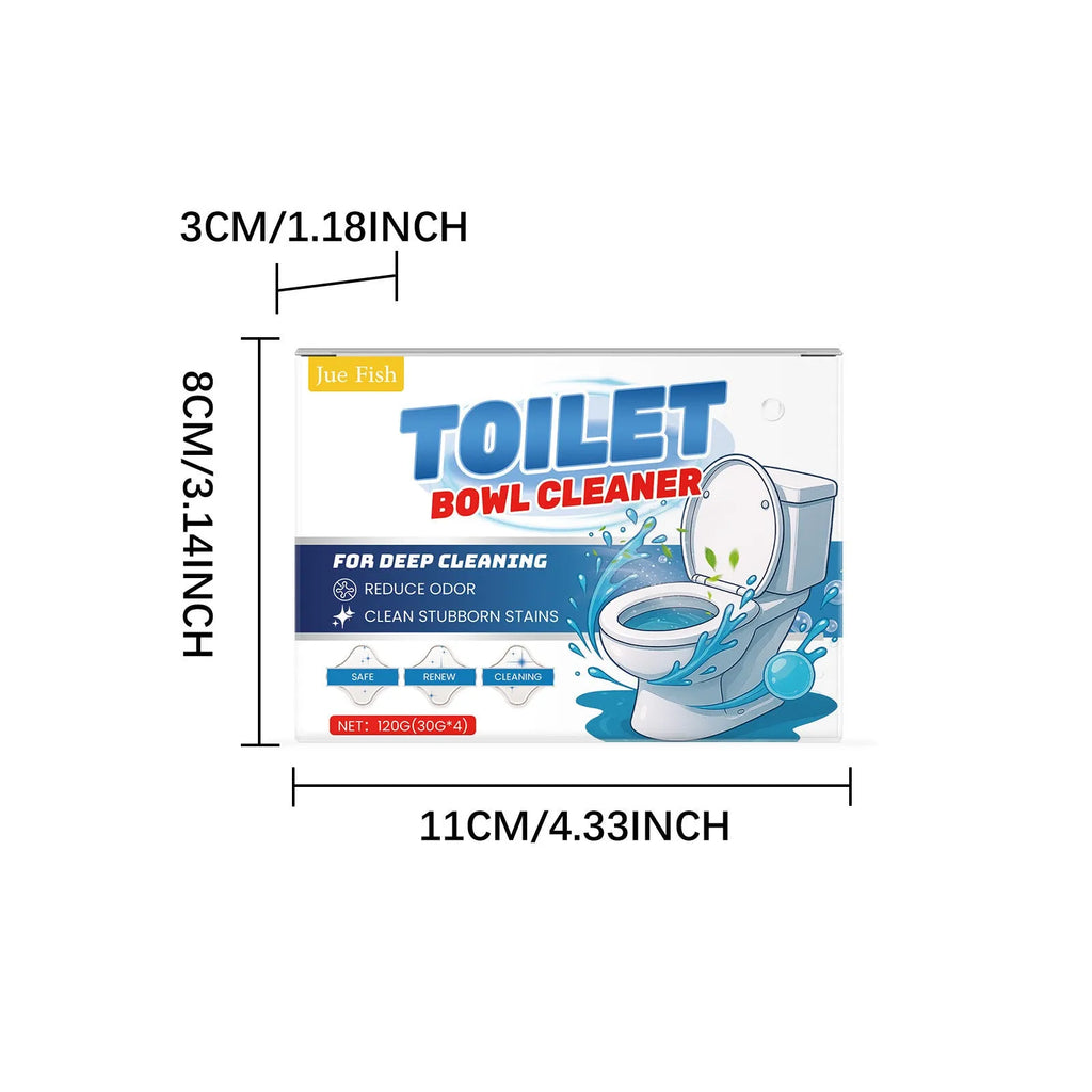 Toilet cleaning powder 120g pack with four 30g sachets for urine stain and odour removal