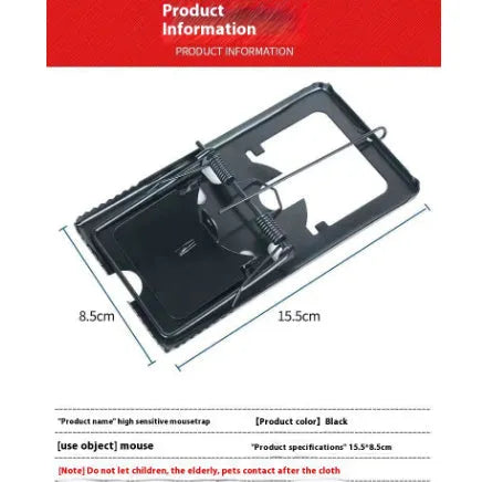 Automatic mouse trap cage for indoor use in small medium and large sizes with metal or plastic construction