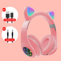 Cat ear wireless Bluetooth sports headset in various colours with head-mounted design