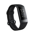 Black smart health bracelet with 1.1-inch display showing blood pressure and heart rate monitoring data