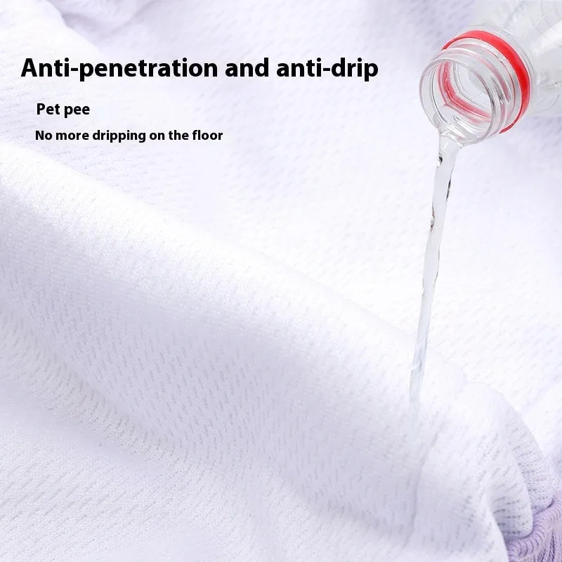 Home Washable Dog Safety Pants menstrual pet physical pant for female dogs polyester purple panda