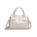 Women's simple shoulder bag in horizontal square design with large capacity and internal organisation compartments
