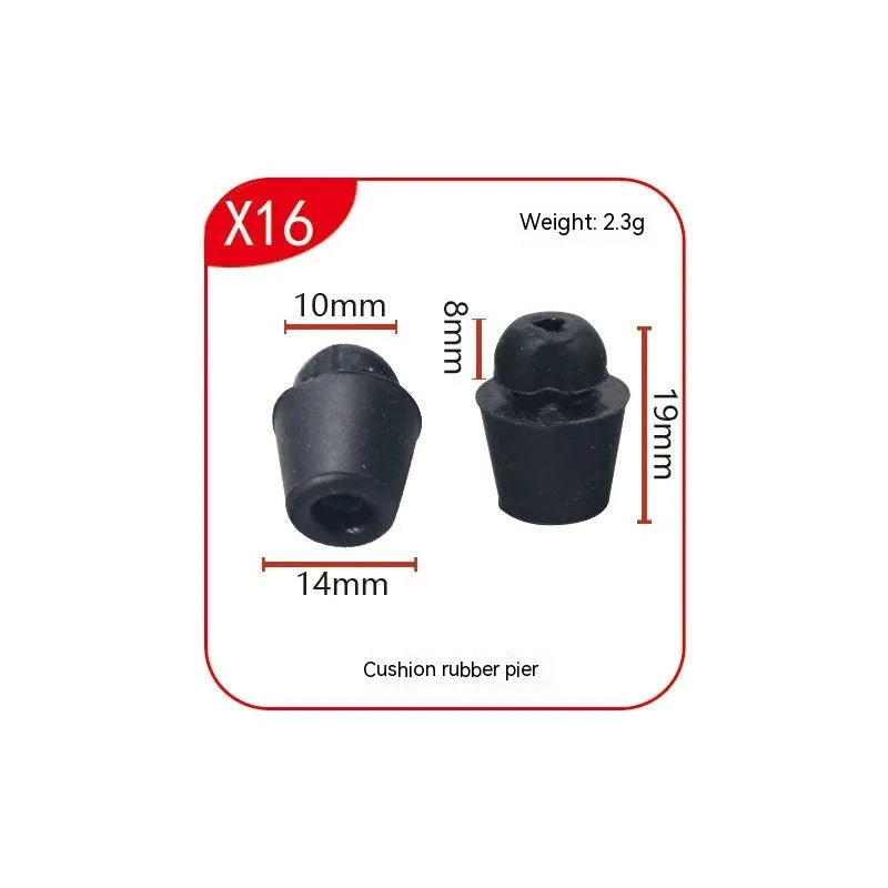 Automobile buckle machine cover trunk shock absorption rubber damping clips X16 colour