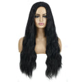 European American wavy curly ladies wig in multiple colours including apricot, beige, black, brown, gold, grey, khaki, orange, red, silver, white