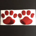 PVC car sticker with hand shape and dog footprints for bumper scratch coverage