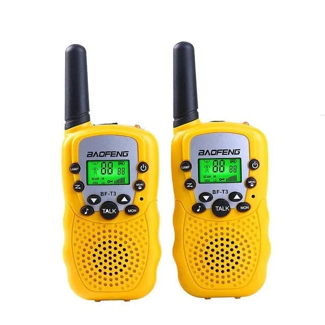 Children's walkie talkie in selected colour with 22-channel display and handheld design