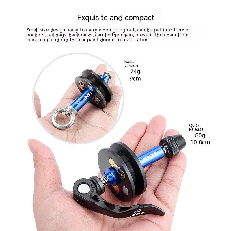Aluminium alloy bicycle chain holder tool for washing and maintenance