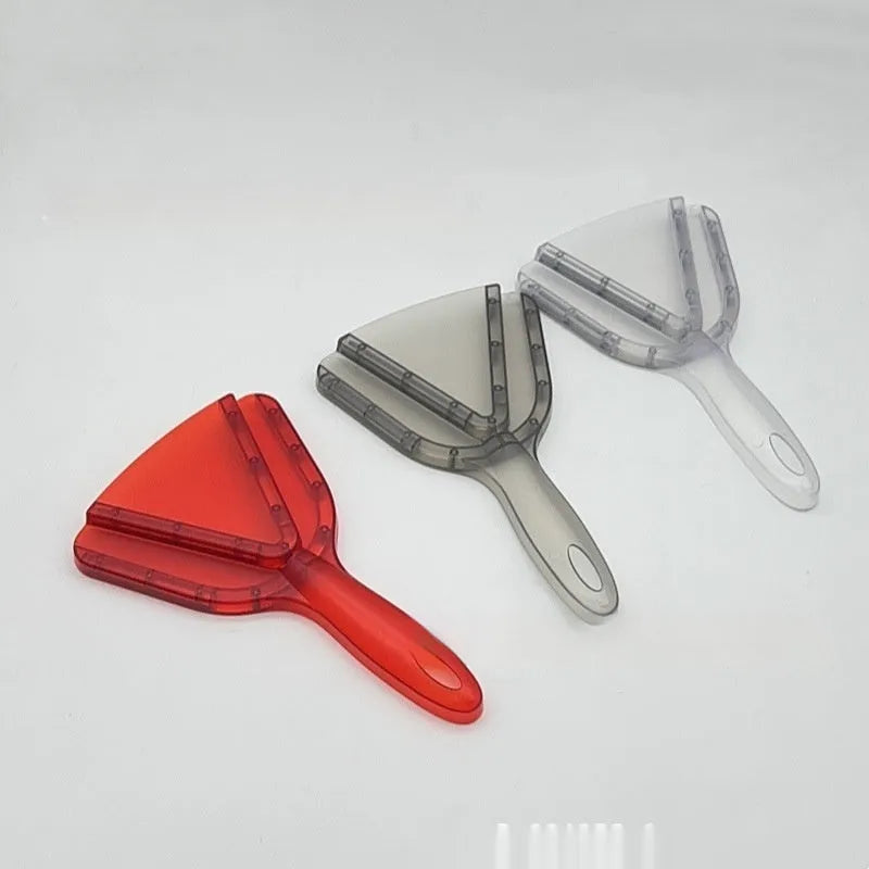 Adjustable telescopic can and bottle opener made from red ABS plastic with non-slip handle