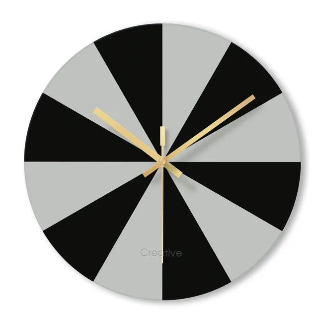 Transparent tempered glass wall clock showing minimalist numerals against clear background