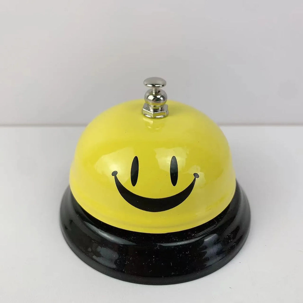 Iron hand bell for student games or restaurant service in various colours.