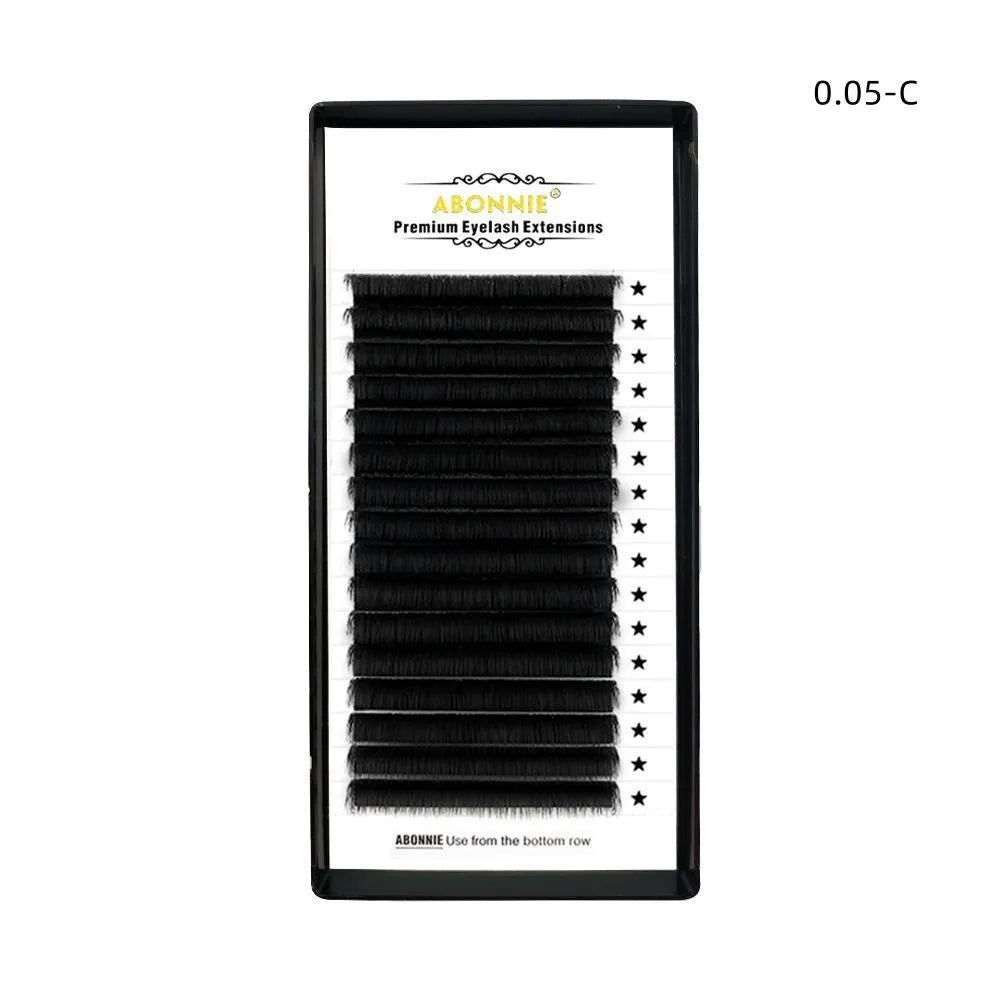 16-row dense round mink hair false eyelashes with matte finish showing length options 8-18mm