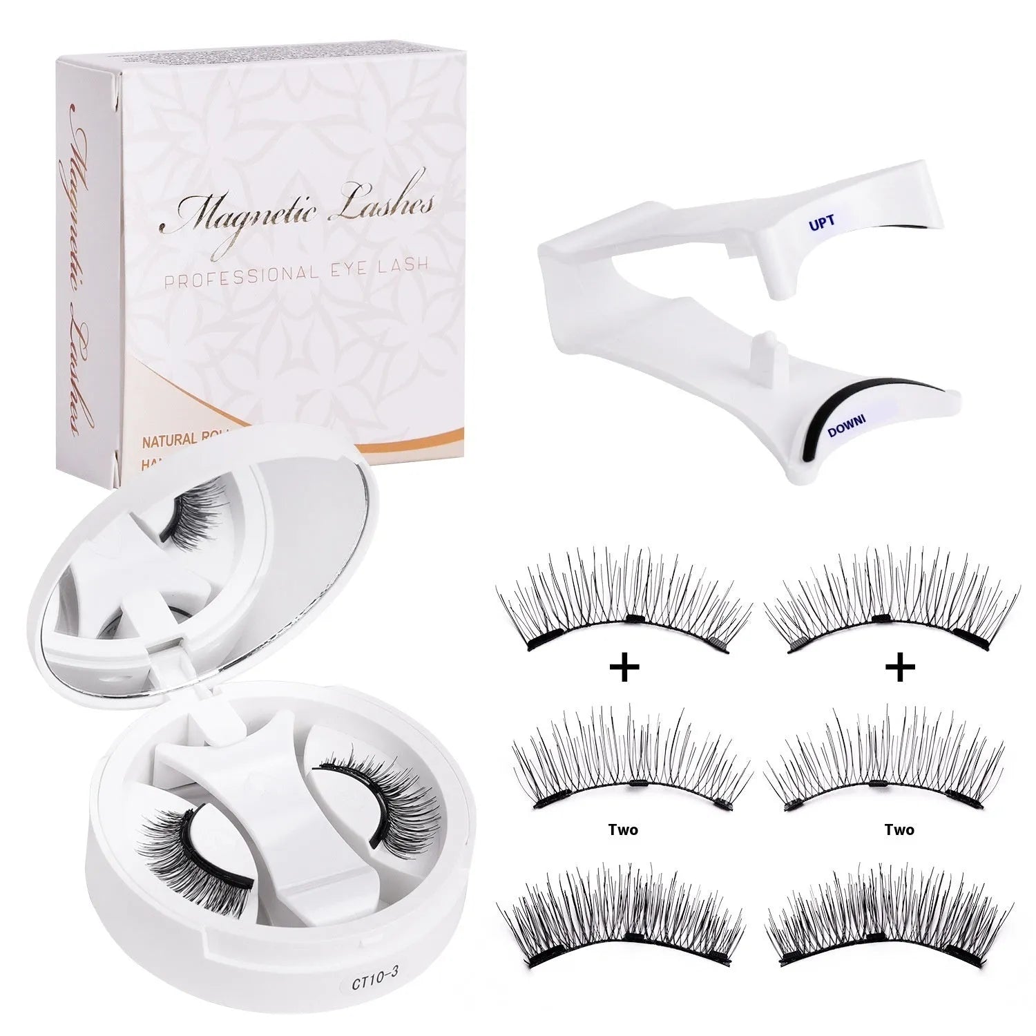 Magnetic false eyelashes integrated soap holder portable CT10 series bathroom storage unit