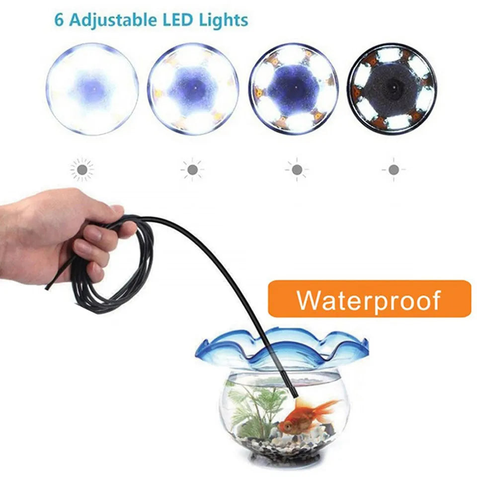 Three-in-one Type-C USB Android mobile phone endoscope with flexible waterproof cable and inspection attachments