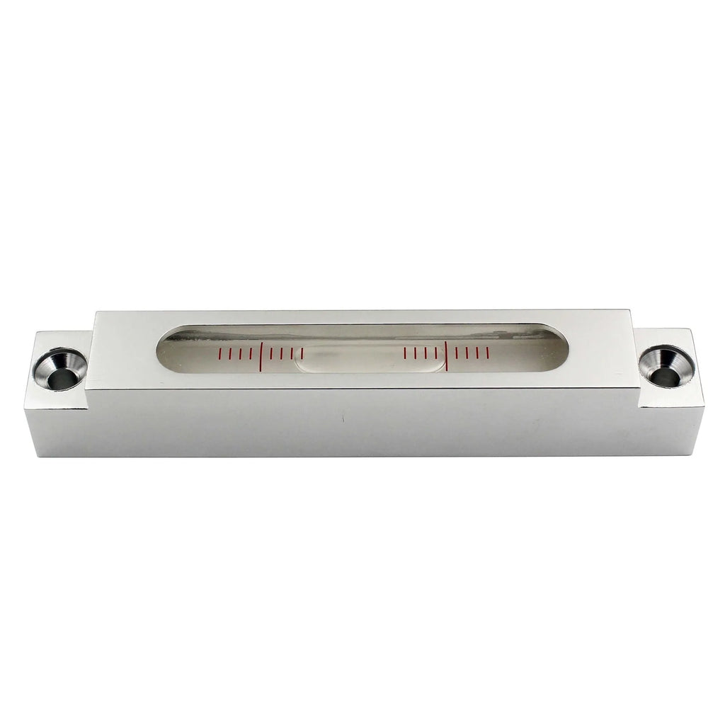132mm metal and glass mini strip level with measurement blisters for precision alignment