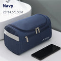 Large capacity waterproof cosmetic wash bag in retro style with multiple colour options