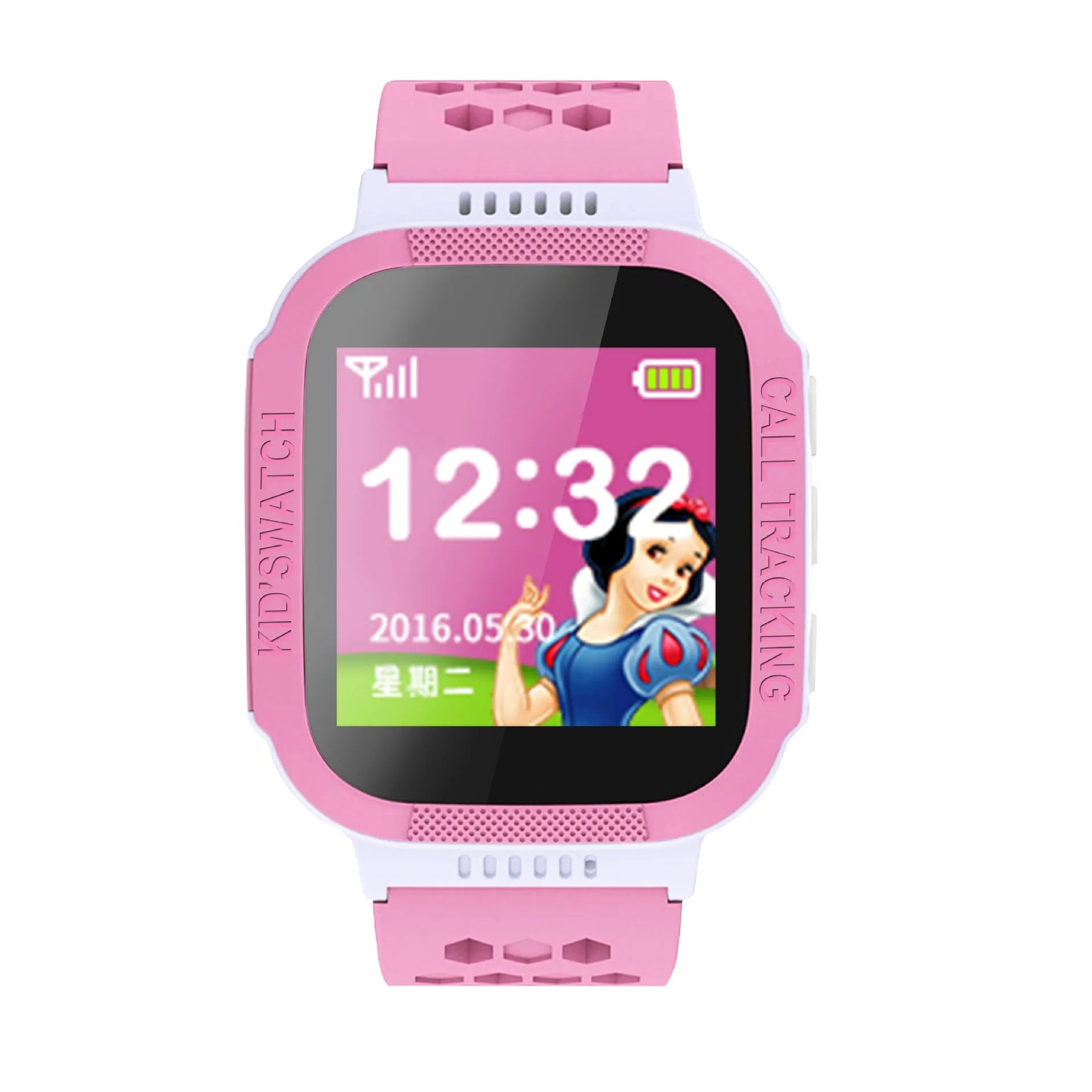 Blue and pink children's phone watch with 1.44 inch IPS colour screen