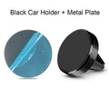 Aluminium magnetic car phone holder in Black, Gold or Silver with CD texture finish