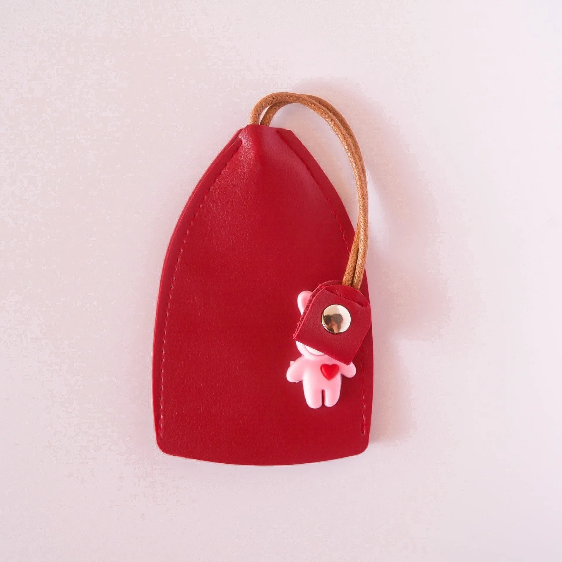 Universal large capacity PU leather car key case for keys and credit cards in multiple colours.