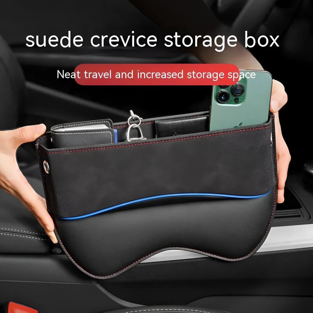 PU leather car seat storage organiser box in multiple colour options