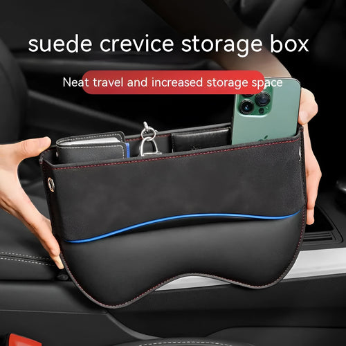PU leather car seat storage organiser box in multiple colour options