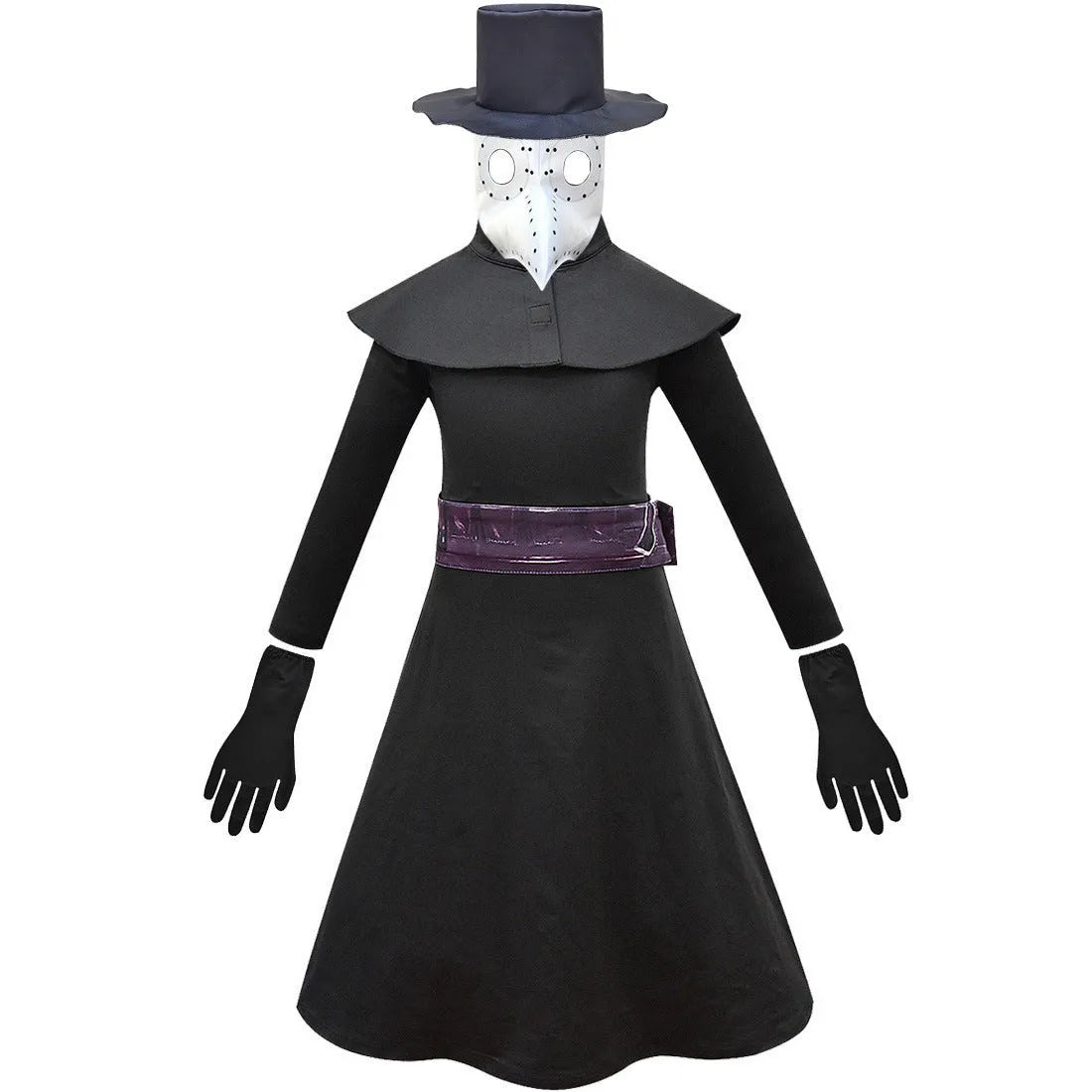 Boys Halloween costume set in dark colour design with hat and face options