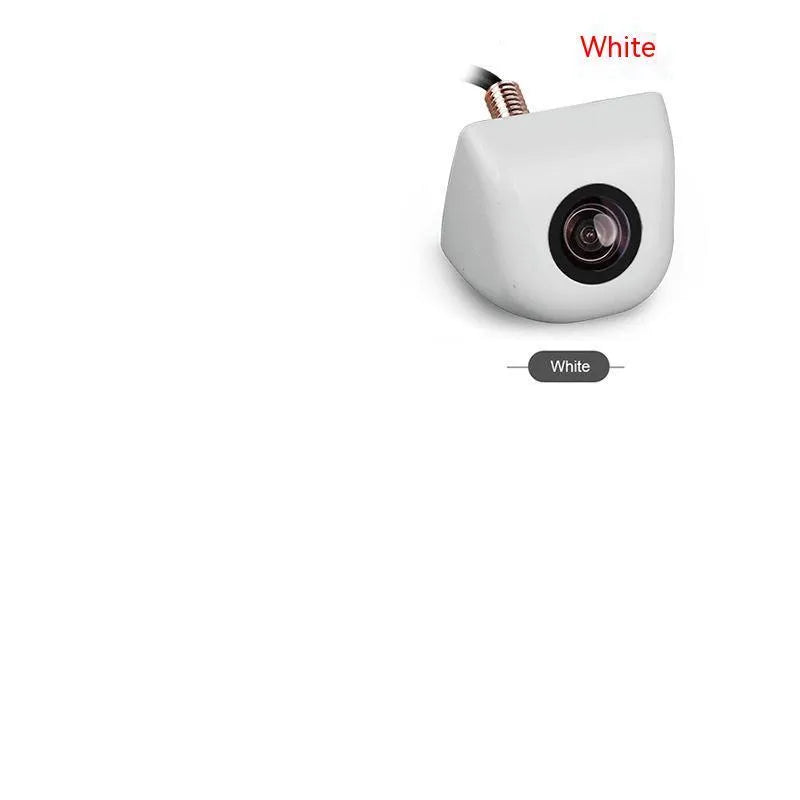 Black metal-shell car rearview camera with cable for reversing.