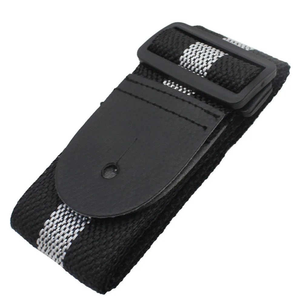 Universal woven crossbody instrument strap for guitar, bass, and ukulele in multiple colour options