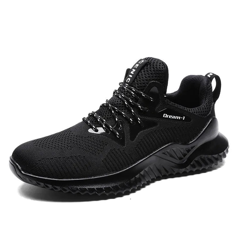 Student breathable running shoes with front strap closure and mesh upper in multiple colour options