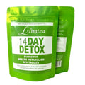 14-day herbal detoxification diet tea pack with 14 individual 3g sachets of traditional Chinese herbal blend