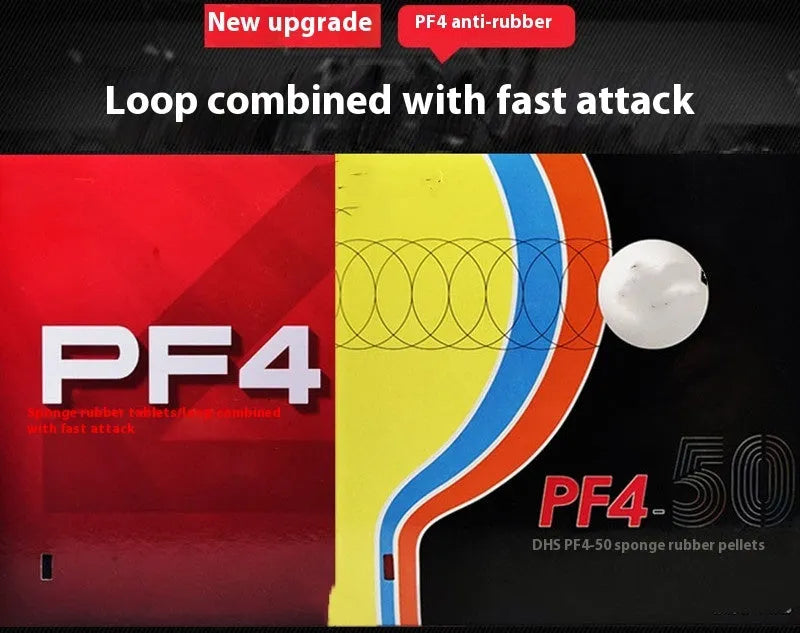 Fast Attack Sticky Classic-50 anti-rubber table tennis racket in red and black colour options.