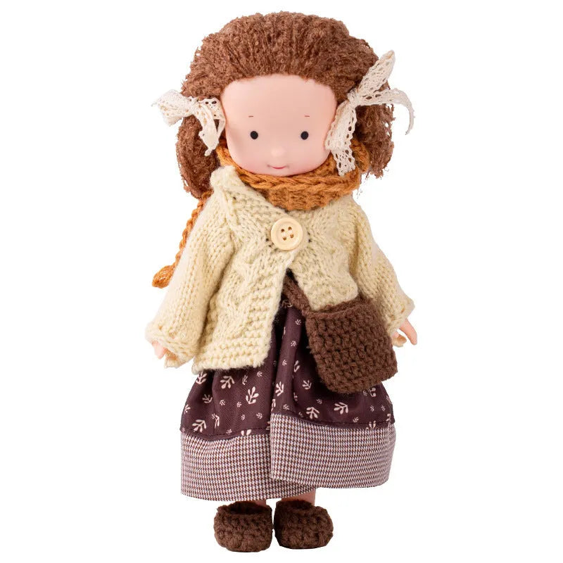 Handmade Waldorf pure cotton cloth doll for teenagers aged 7 to 14 years, available in multiple colour models
