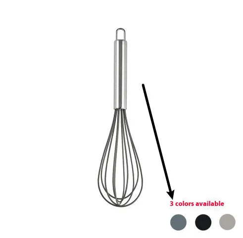 Black silicone 12-piece kitchen utensil set with rotating storage bucket including ladle, spatula, and food clip.