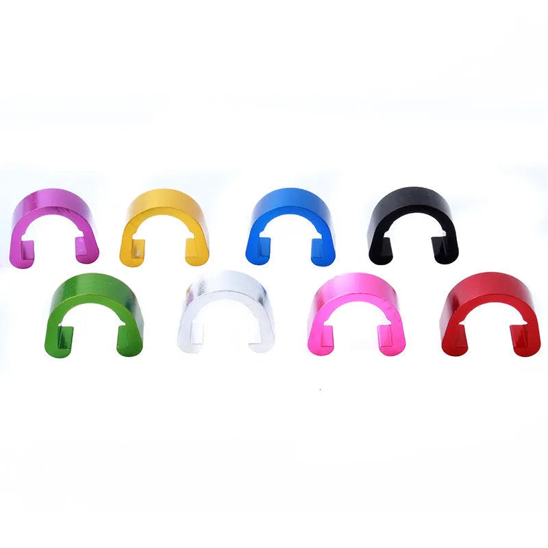 Aluminium alloy C buckle hardware component in eight colour options measuring 10.2×13×5mm