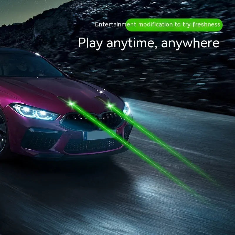 Remote controlled car strobe warning light for vehicle anti-collision protection in rain fog conditions