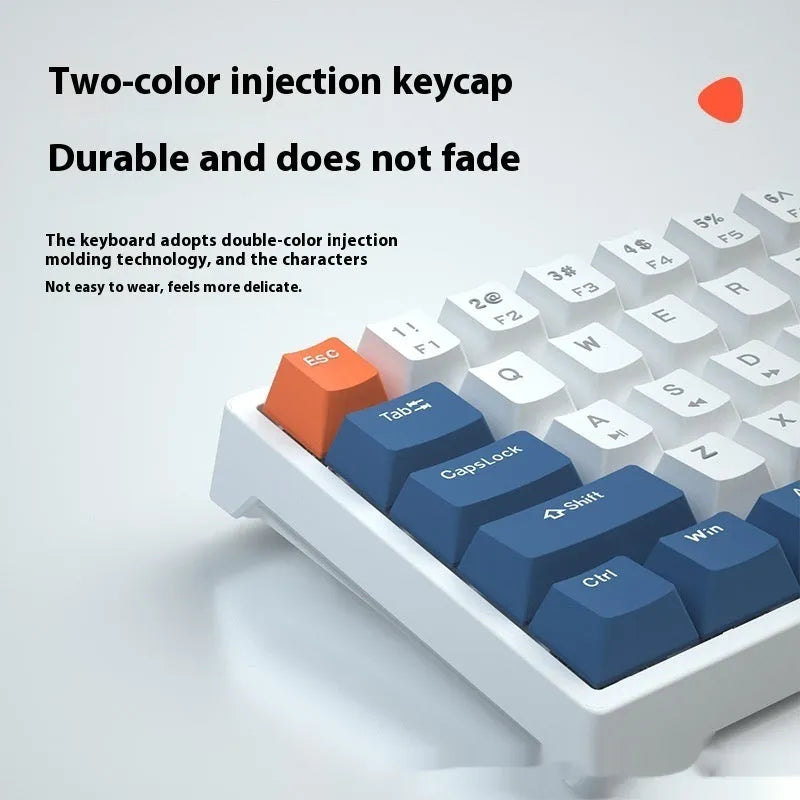 61-key compact mechanical keyboard with hot-swappable Gateron switches and wired USB connection