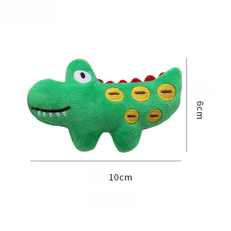 Cow parrot shape plush cat toy with catnip filling for interactive play