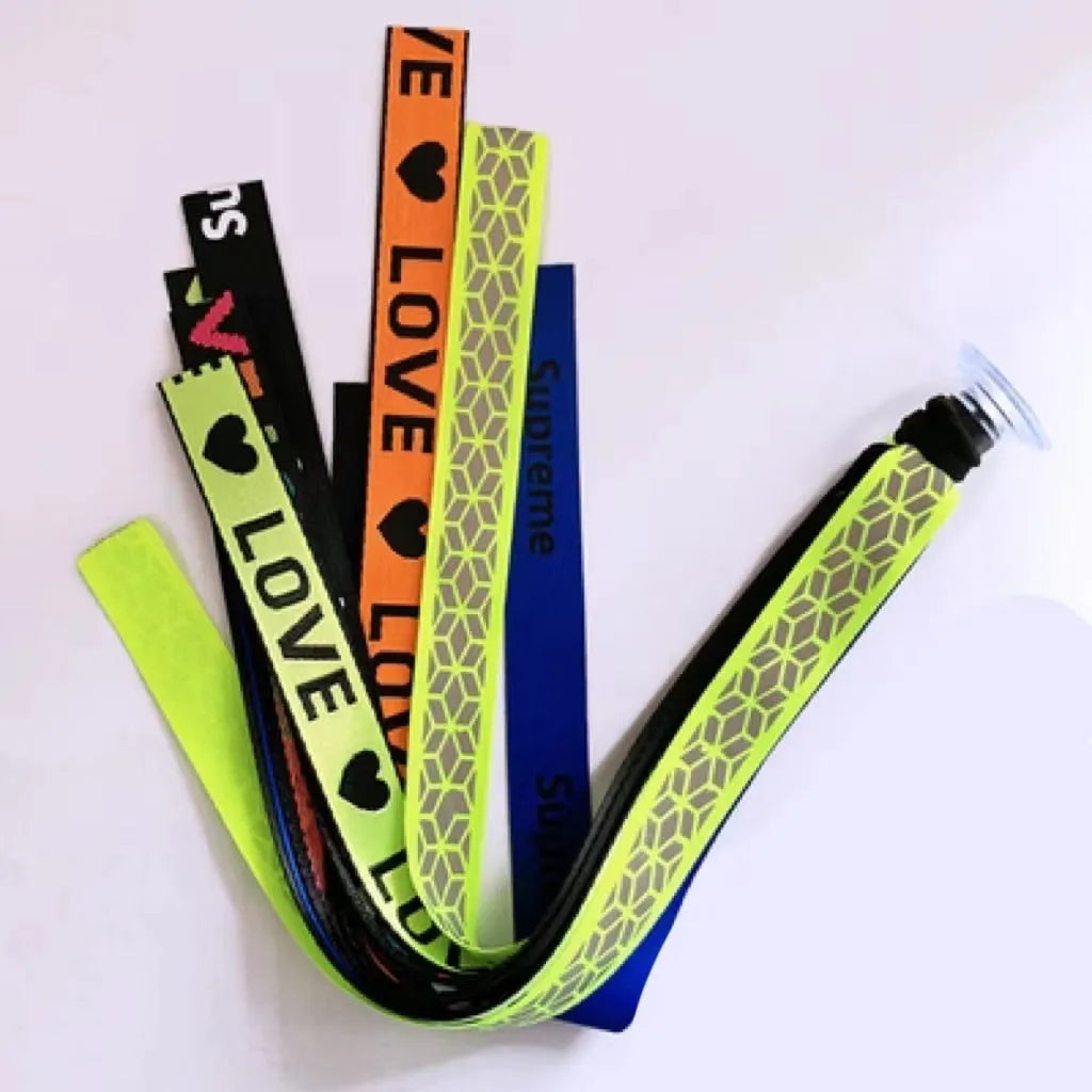 Children's helmet decorative streamer accessory in multiple colour choices for roller skating and biking