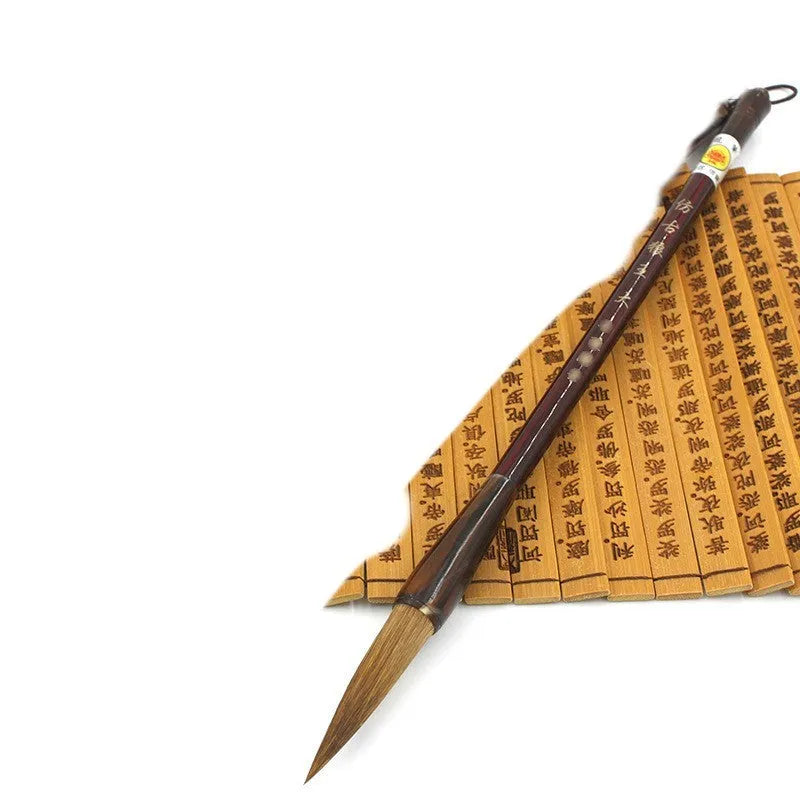 Wolf Hao steel rod calligraphy brush set with wolf hair bristles in multiple sizes