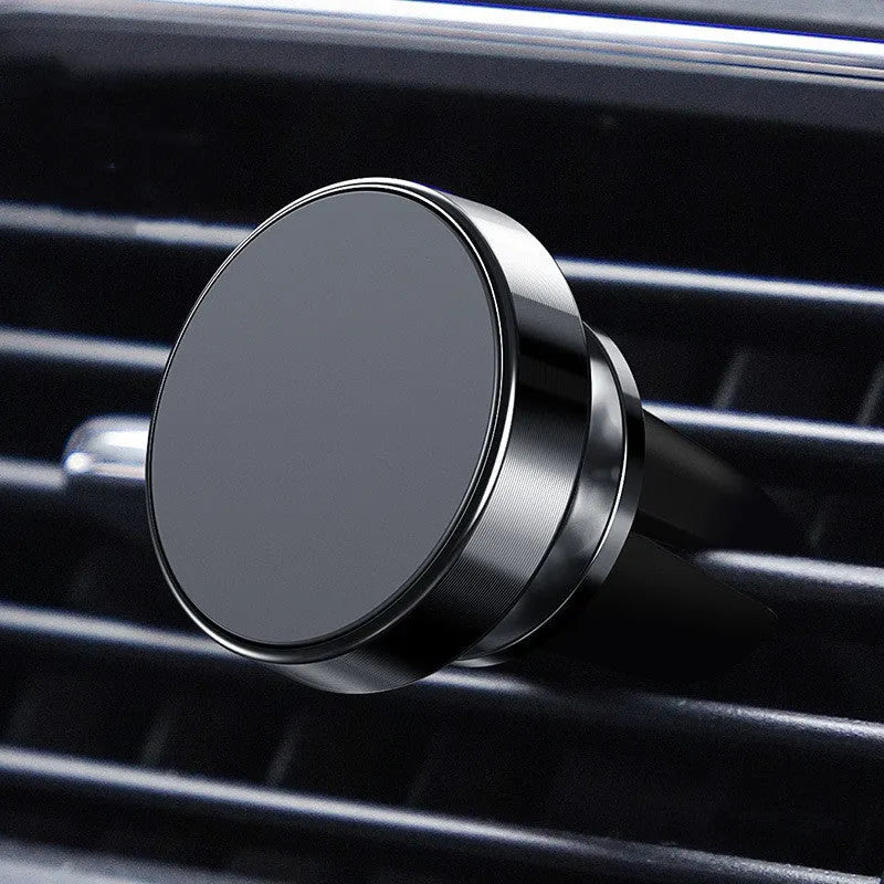 Aluminium magnetic car phone holder in Black, Gold or Silver with CD texture finish