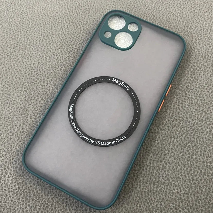 Frosted magnetic PC phone case for Apple iPhone in Phantom Magnetic Black
