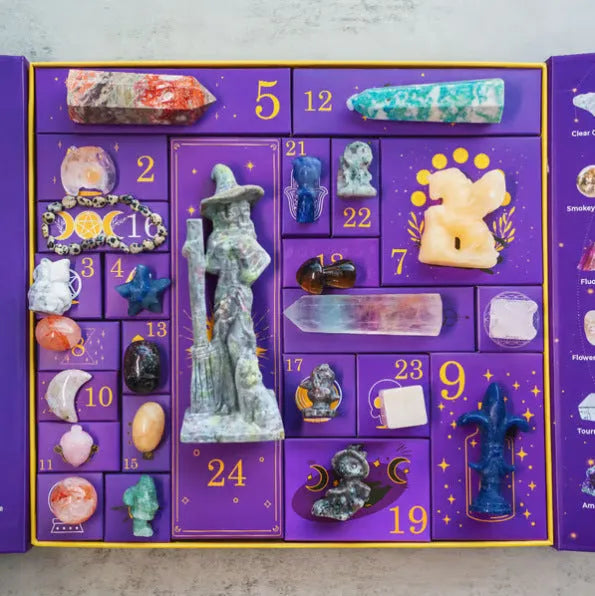 Crystal Halloween countdown gift box measuring 33.5cm by 30.5cm by 5cm