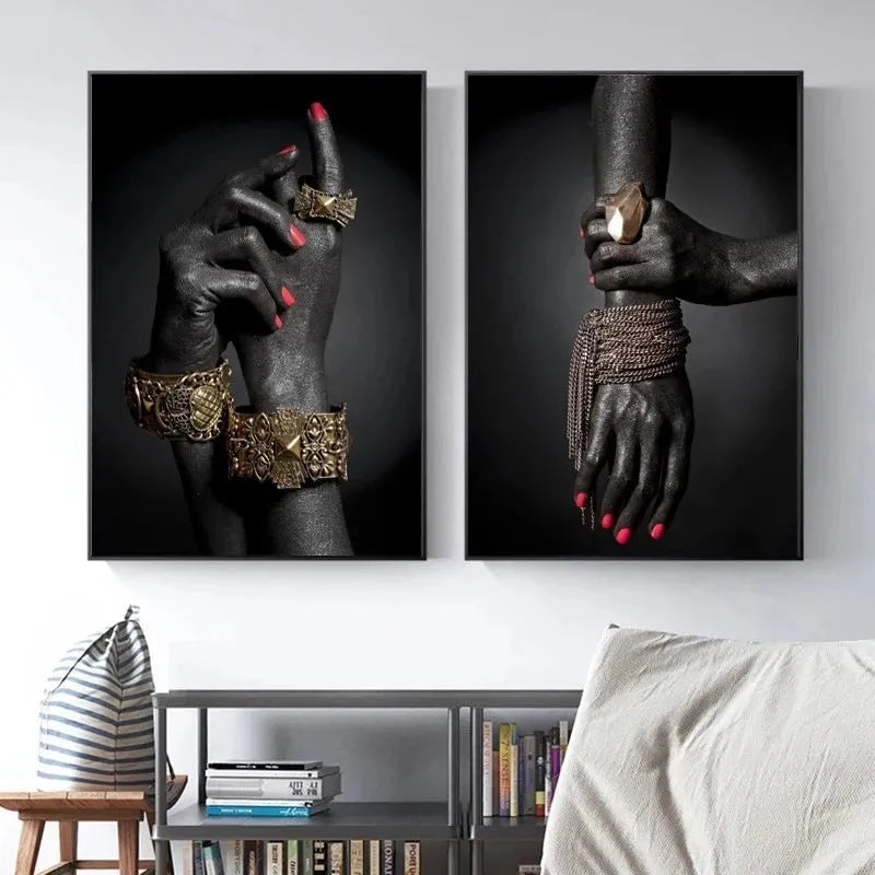 Modern frameless canvas painting poster with landscape design for living room wall