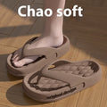 Men's EVA flip flop slippers in a selection of colours on a beach background