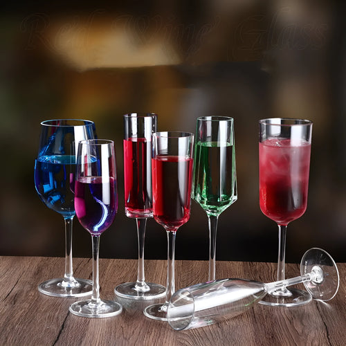 Acrylic wine glass in modern simple style with 300ml or 550ml capacity options