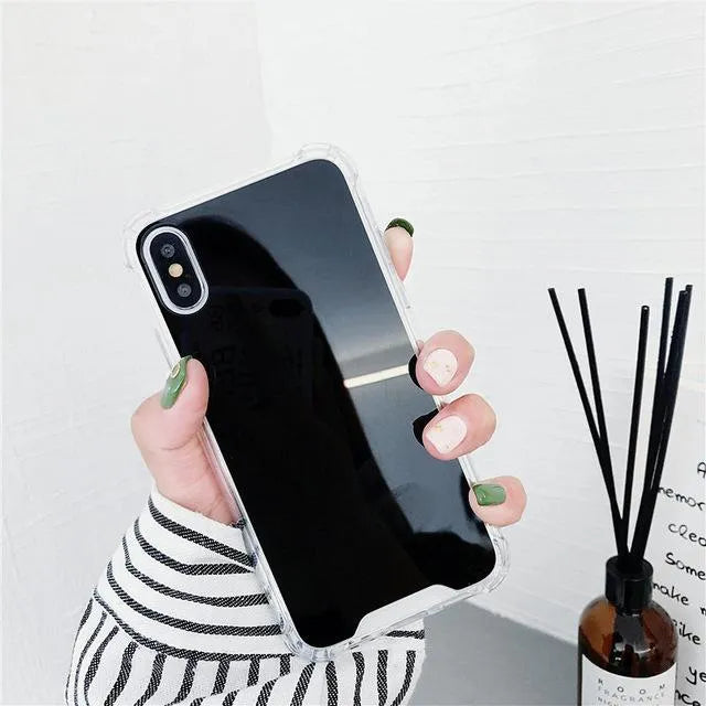 Mirror finish TPU phone case for iPhone in six colour options