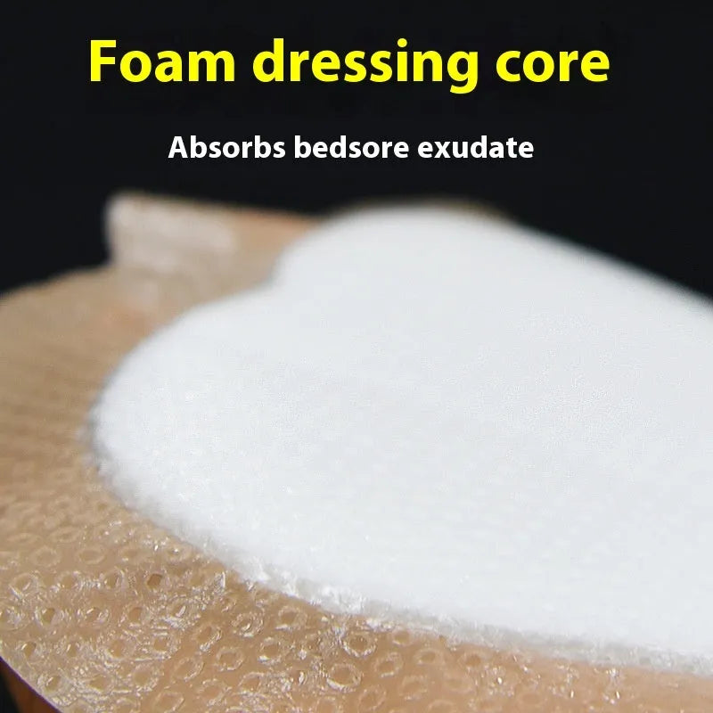 Large skin colour silicone gel foam medical dressing for bedsore prevention and pressure sore care