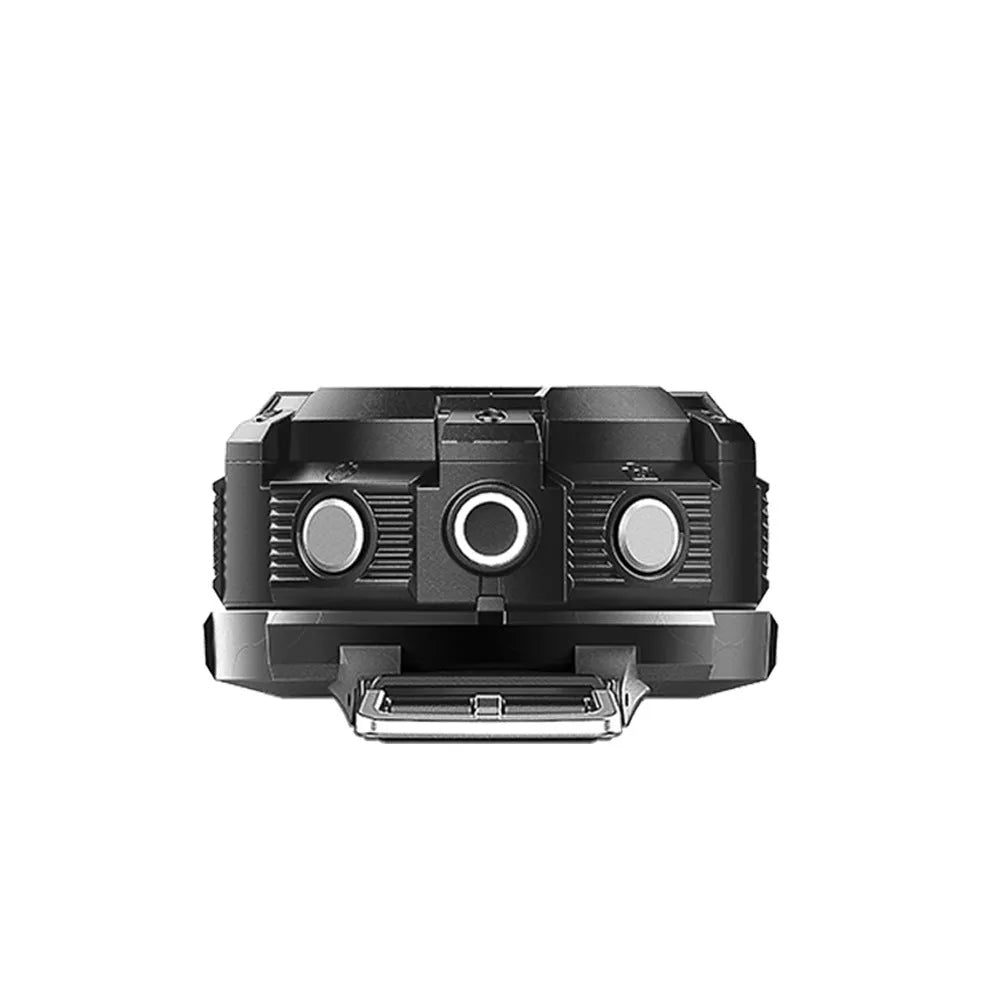 Black waterproof sports digital camera showing 290mm length with SD card slot and USB port