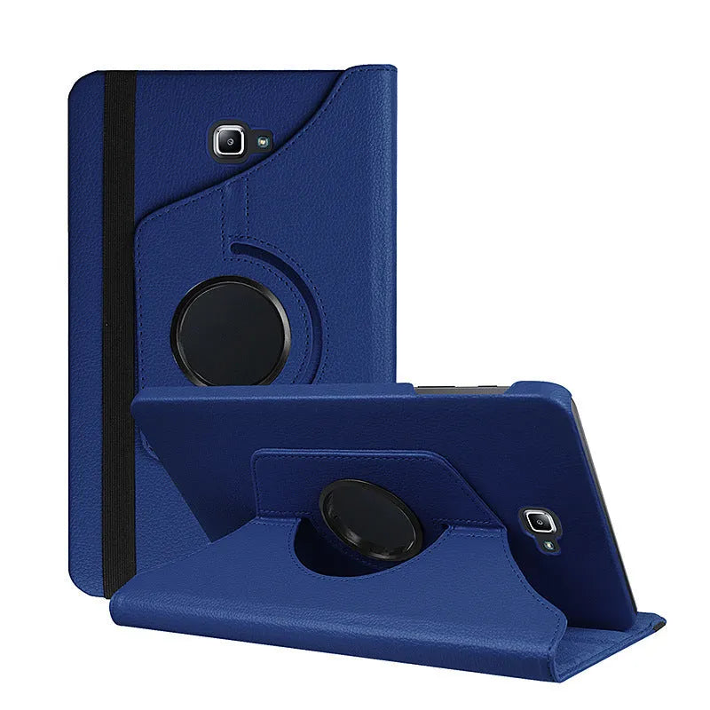 iPad 1 rotating leather protective case in clamshell design with litchi grain texture