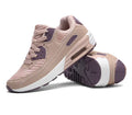 Women's casual shoes with 3.5cm block heel in beige orange, grey, and pink purple colour options