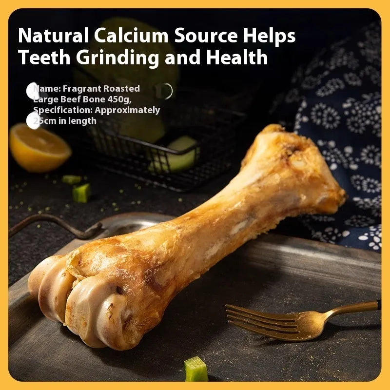 Pet molar rod chew toy for puppies in three sizes with high calcium roasted ox bone flavour